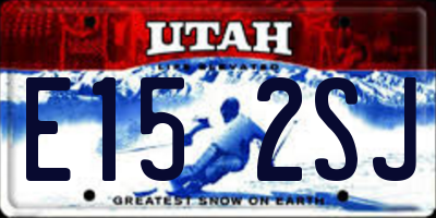 UT license plate E152SJ