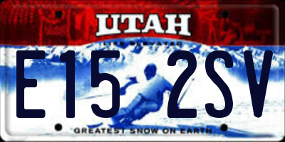 UT license plate E152SV