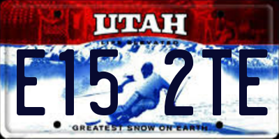UT license plate E152TE