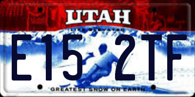 UT license plate E152TF