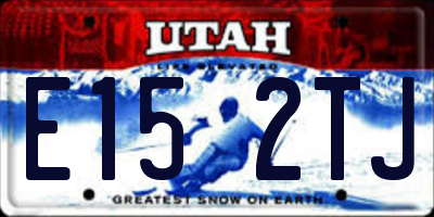 UT license plate E152TJ