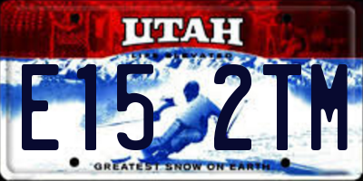 UT license plate E152TM