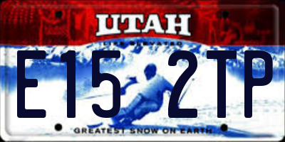 UT license plate E152TP