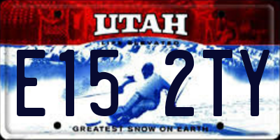 UT license plate E152TY