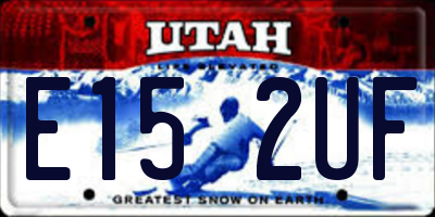 UT license plate E152UF