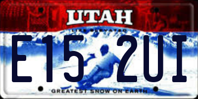 UT license plate E152UI