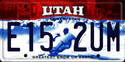 UT license plate E152UM