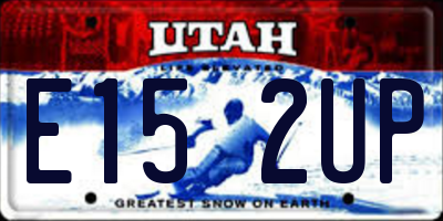 UT license plate E152UP