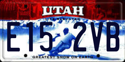 UT license plate E152VB