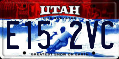 UT license plate E152VC