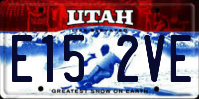 UT license plate E152VE
