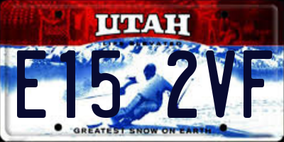 UT license plate E152VF