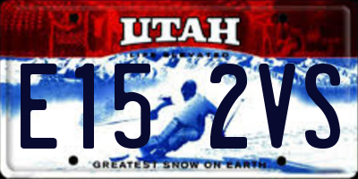 UT license plate E152VS