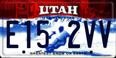 UT license plate E152VV