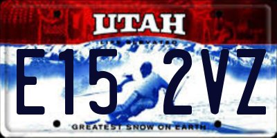 UT license plate E152VZ