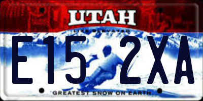 UT license plate E152XA