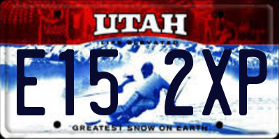 UT license plate E152XP