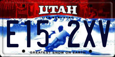 UT license plate E152XV