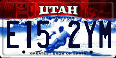 UT license plate E152YM