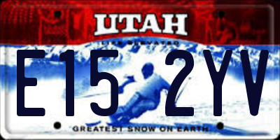 UT license plate E152YV