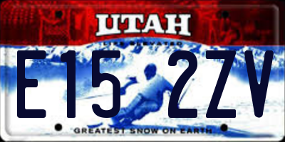 UT license plate E152ZV