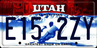 UT license plate E152ZY