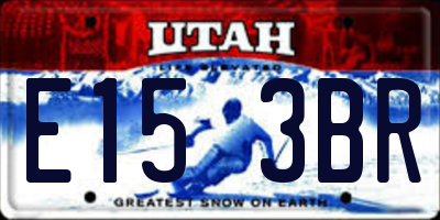 UT license plate E153BR