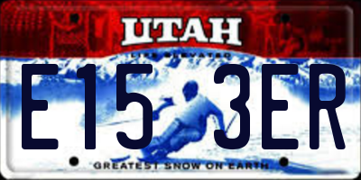 UT license plate E153ER