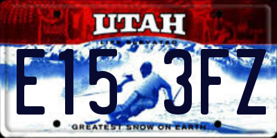 UT license plate E153FZ