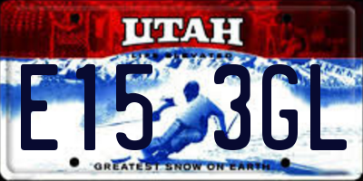 UT license plate E153GL