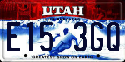 UT license plate E153GQ