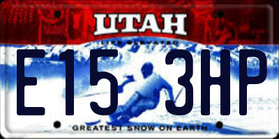 UT license plate E153HP