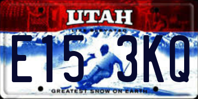 UT license plate E153KQ