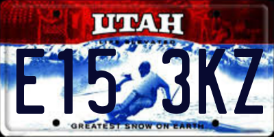 UT license plate E153KZ