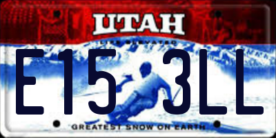 UT license plate E153LL