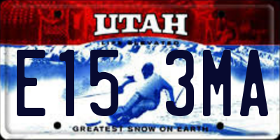 UT license plate E153MA