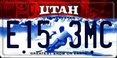 UT license plate E153MC
