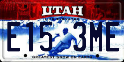 UT license plate E153ME