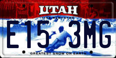 UT license plate E153MG
