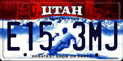 UT license plate E153MJ