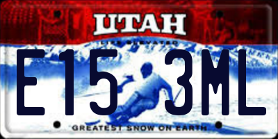 UT license plate E153ML