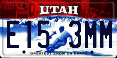 UT license plate E153MM