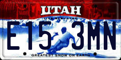 UT license plate E153MN