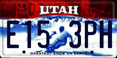 UT license plate E153PH