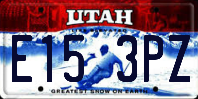 UT license plate E153PZ