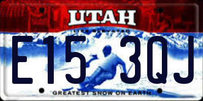 UT license plate E153QJ