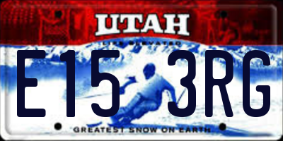 UT license plate E153RG