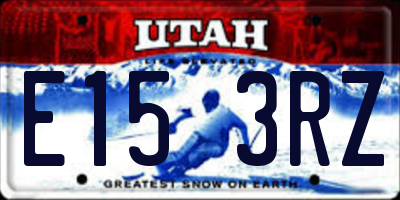 UT license plate E153RZ