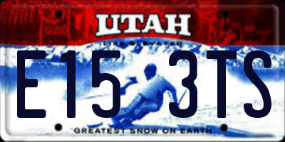 UT license plate E153TS
