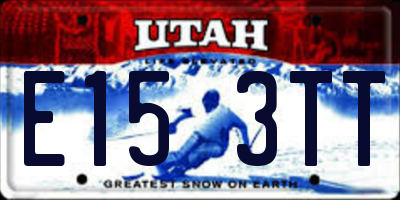 UT license plate E153TT